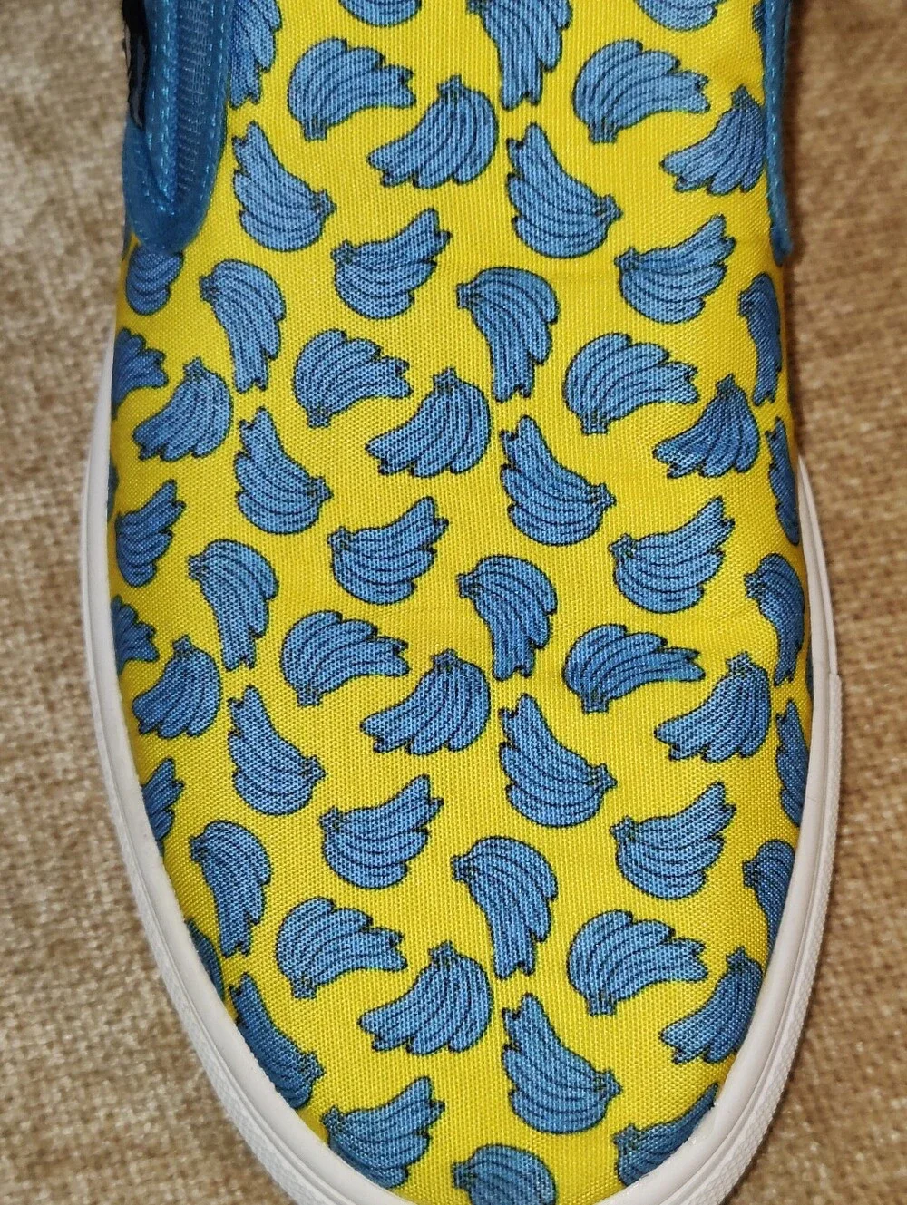 Nick Graham Shoes Slip-On Mens 8M Bobby Banana Blue Yellow